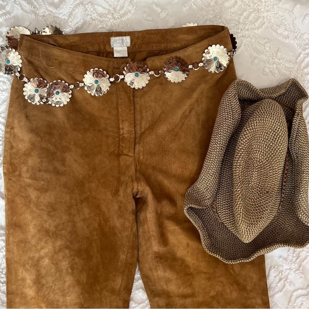 Super cute vintage tan leather pants